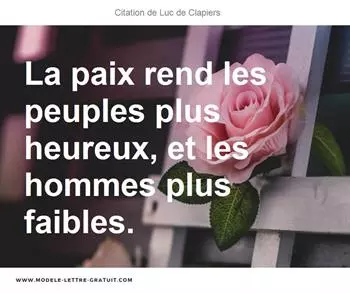 Citations Luc de Clapiers