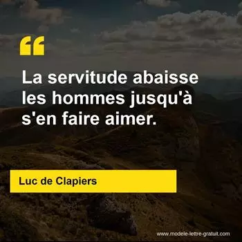 Citation Luc de Clapiers