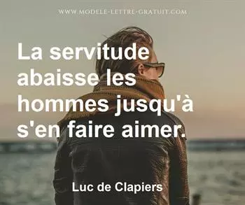 Citation de Luc de Clapiers