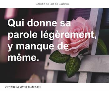 Citations Luc de Clapiers