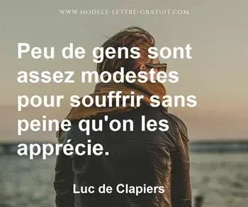 Citation de Luc de Clapiers