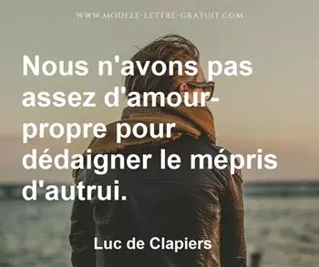 Citation de Luc de Clapiers