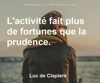 Citation de Luc de Clapiers