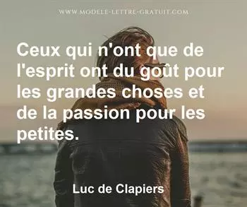 Citation de Luc de Clapiers