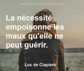 Citation de Luc de Clapiers