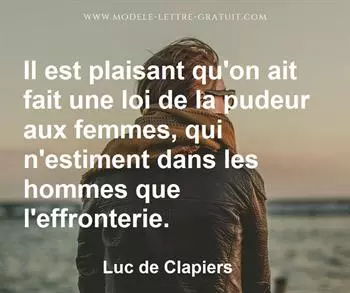 Citation de Luc de Clapiers