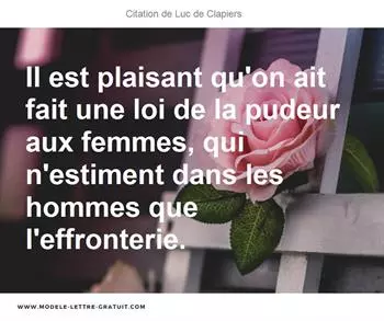 Citations Luc de Clapiers