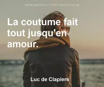Citation de Luc de Clapiers