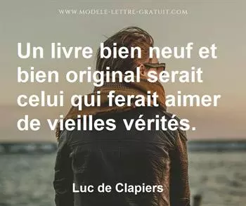 Citation de Luc de Clapiers