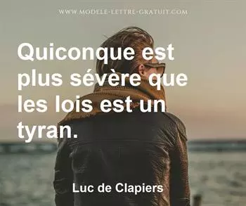 Citation de Luc de Clapiers