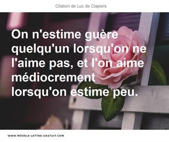 Citations Luc de Clapiers