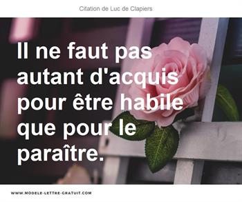 Citations Luc de Clapiers