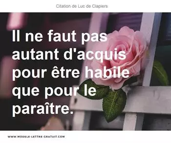 Citations Luc de Clapiers