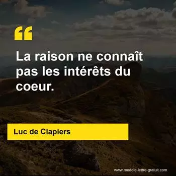 Citation Luc de Clapiers