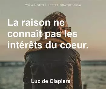 Citation de Luc de Clapiers