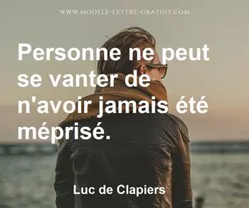 Citation de Luc de Clapiers