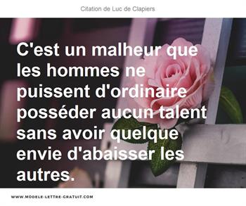 Citations Luc de Clapiers