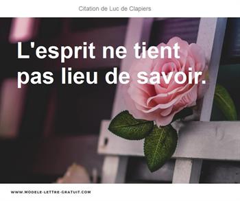 Citations Luc de Clapiers