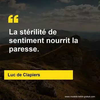 Citation Luc de Clapiers