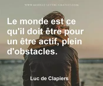 Citation de Luc de Clapiers