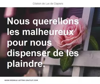 Citations Luc de Clapiers