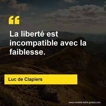 Citation Luc de Clapiers