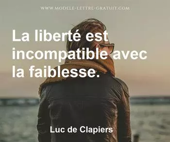 Citation de Luc de Clapiers