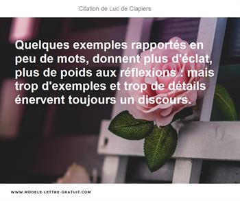 Citations Luc de Clapiers