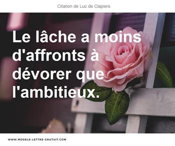 Citations Luc de Clapiers