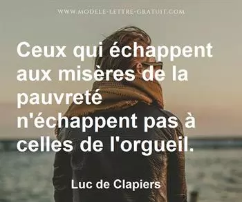 Citation de Luc de Clapiers