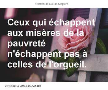 Citations Luc de Clapiers