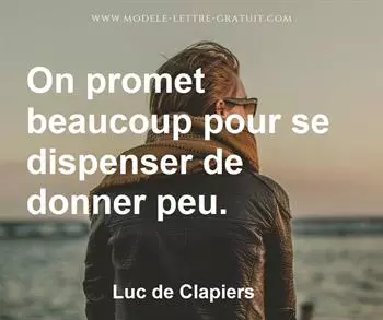 Citation de Luc de Clapiers