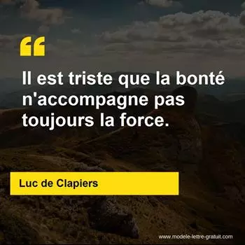 Citation Luc de Clapiers