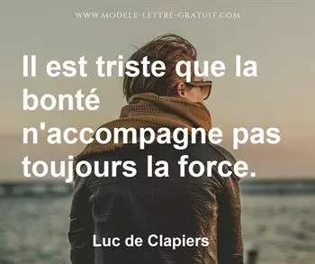 Citation de Luc de Clapiers