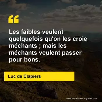 Citation Luc de Clapiers