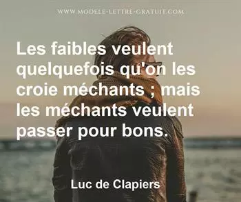 Citation de Luc de Clapiers