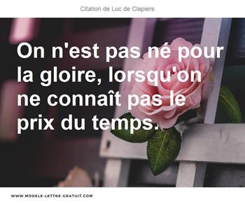 Citations Luc de Clapiers