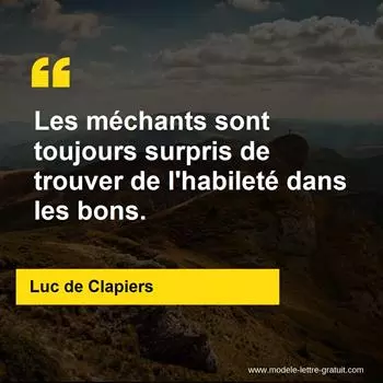 Citation Luc de Clapiers