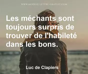 Citation de Luc de Clapiers