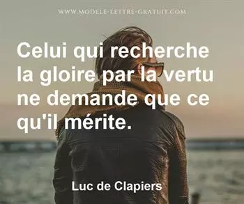 Citation de Luc de Clapiers