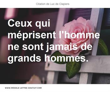 Citations Luc de Clapiers