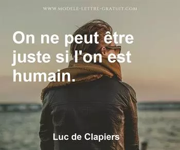 Citation de Luc de Clapiers