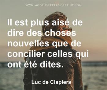 Citation de Luc de Clapiers