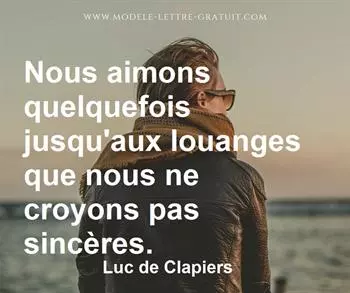Citation de Luc de Clapiers