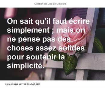 Citations Luc de Clapiers