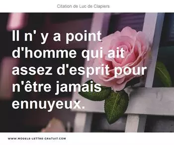 Citations Luc de Clapiers