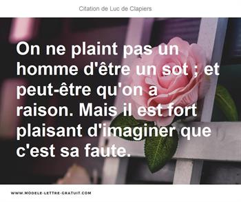 Citations Luc de Clapiers