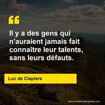 Citation Luc de Clapiers