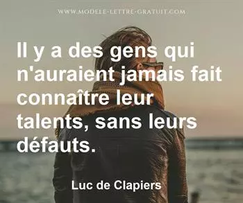 Citation de Luc de Clapiers