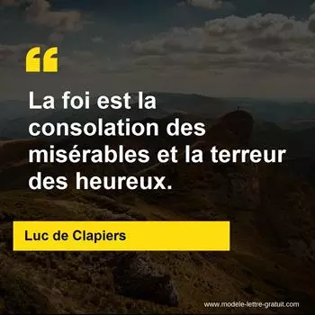 Citation Luc de Clapiers